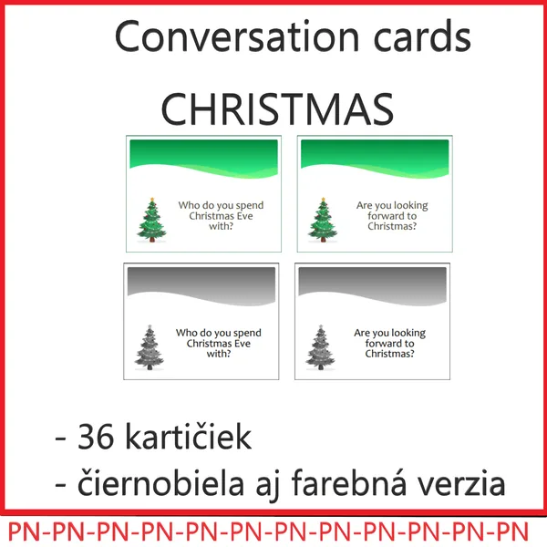 Conversation cards - CHRISTMAS