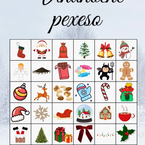 Vianočné pexeso