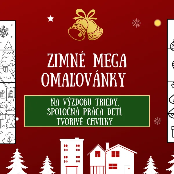 Zimné mega omaľovánky 