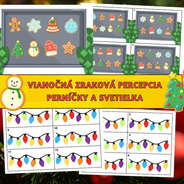 Vianočná zraková percepcia – Perníčky a svetielka