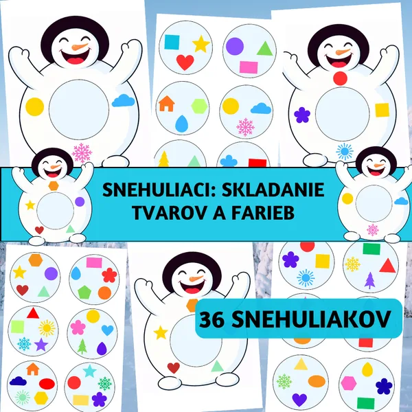 SNEHULIACI – SKLADANIE TVAROV A FARIEB