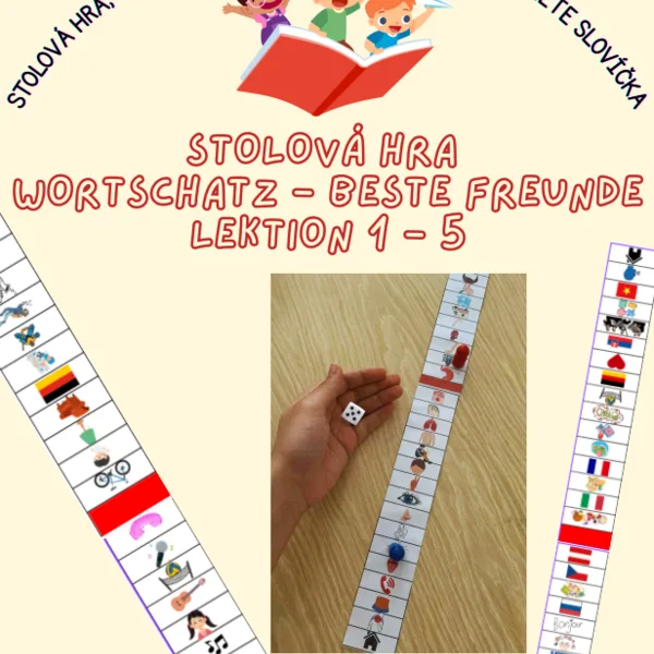 Stolová hra na opakovanie slovnej zásoby - Beste Freunde (Lekcia 1, Lekcia 2, Lekcia 3, Lekcia 4, Lekcia 5) 