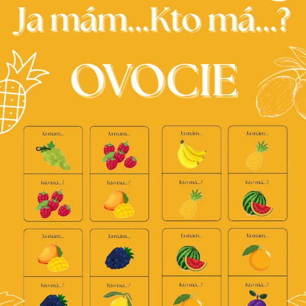Ja mám, kto má ? - Ovocie