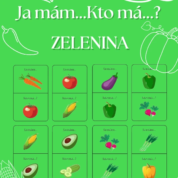 Ja mám, kto má ? - Zelenina