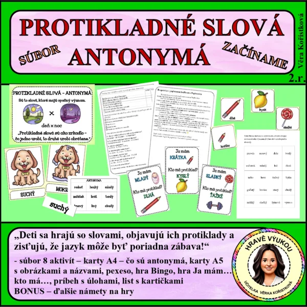 PROTIKLADNÉ SLOVÁ – ANTONYMÁ – SÚBOR