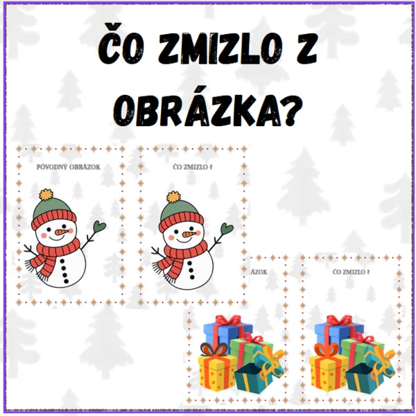 Súťažná aktivita - Čo zmizlo z obrázka?
