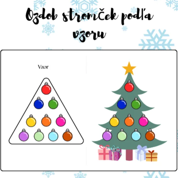 Ozdob stromček podľa vzoru