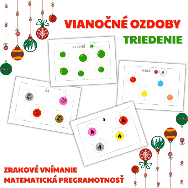 VIANOČNÉ OZDOBY - triedenie