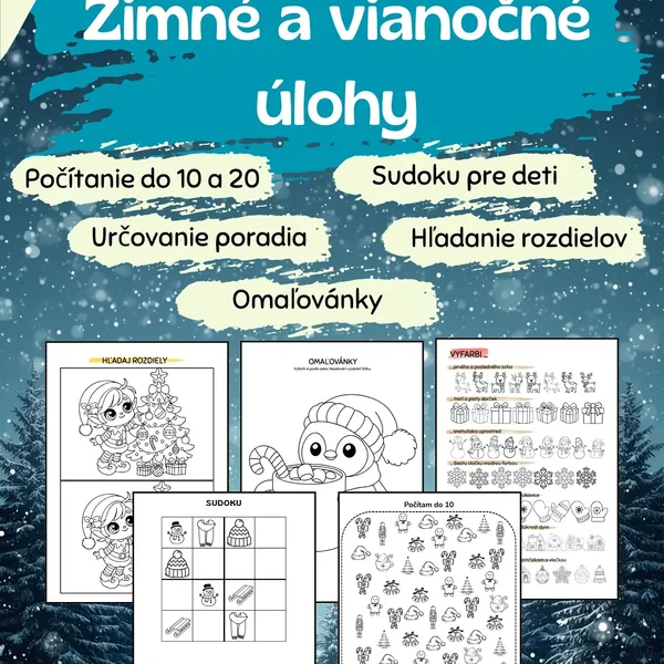 Zimné a vianočné úlohy