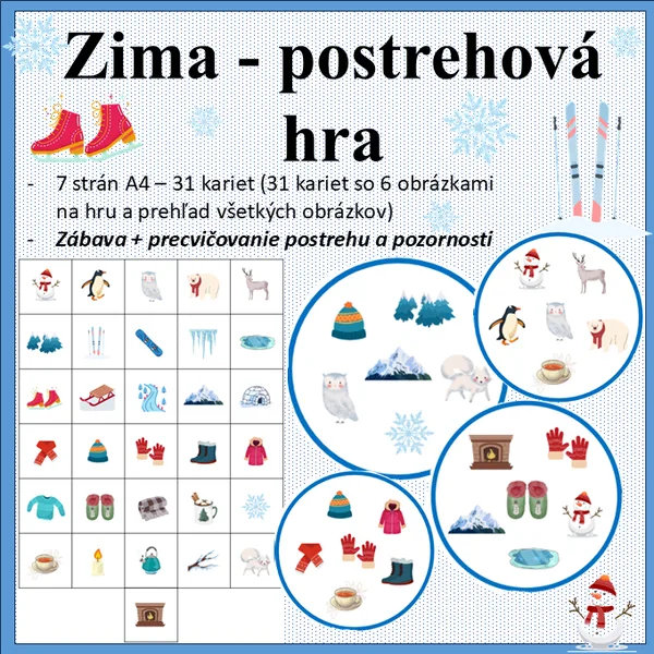 Zima - postrehova hra