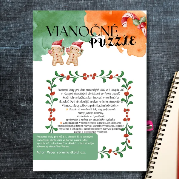Aktivita - Vianočné puzzle