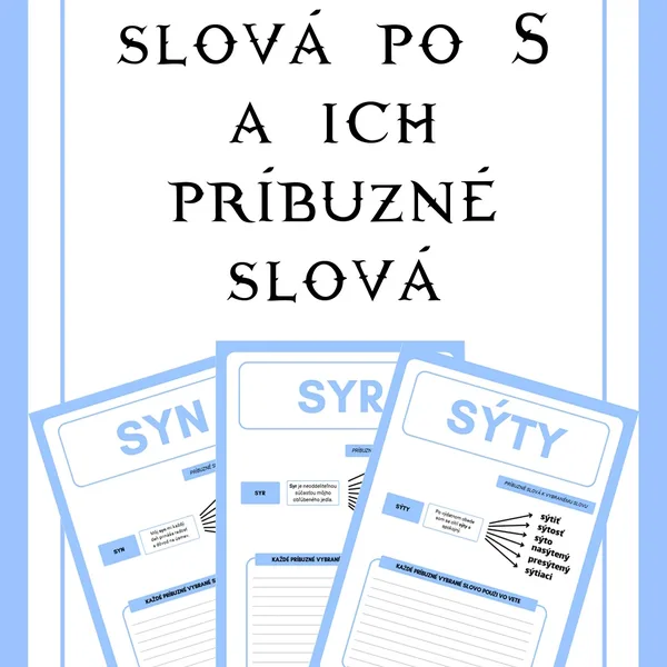 Vybrané slová po S