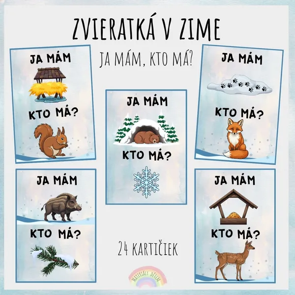 ❄️Ja mám, kto má? Zvieratká v zime❄️