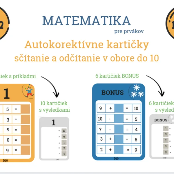 Matematika pre prvákov_Sčítanie a odčítanie do 10