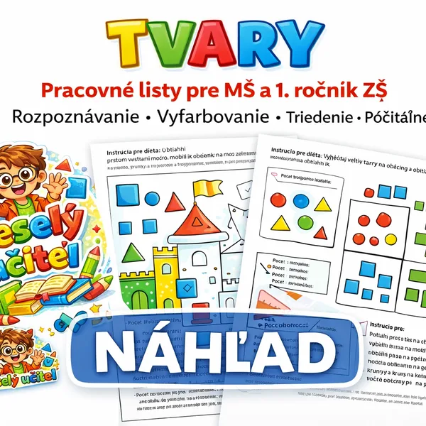 PRACOVNÝ LIST - TVARY 