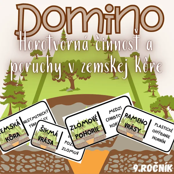 Domino - Horotvorná činnosť a poruchy v zemskej kôre