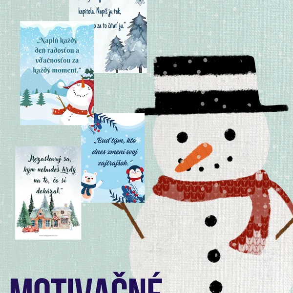 Zima- nástenka-citáty / motivačné citáty, nový rok, výzdoba
