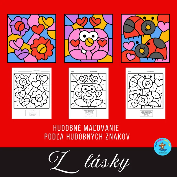 Hudobné maľovanie - Z lásky - podľa hudobných znakov