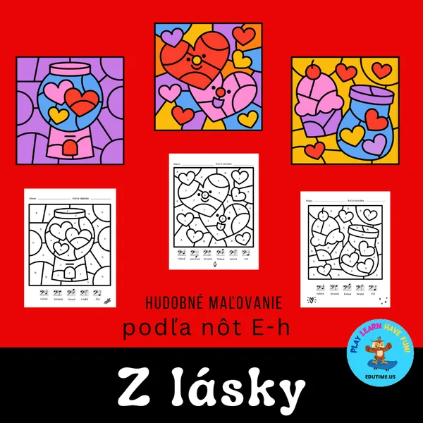 Hudobné maľovanie Z lásky - E-h 