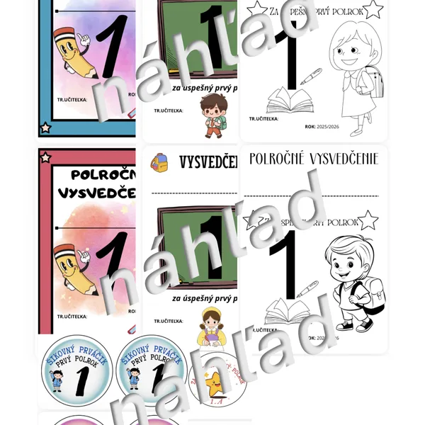 Polročné vysvedčenia - pre prvý ročník v prvom polroku 2025/26