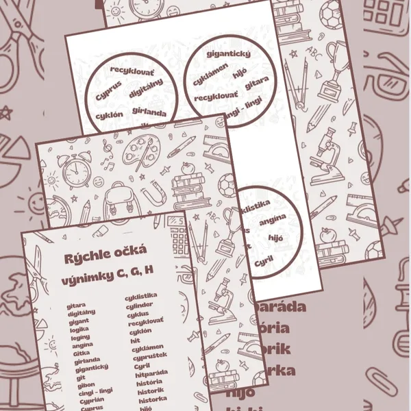 Rýchle očká (Výnimky C, G, H) 2. ročník