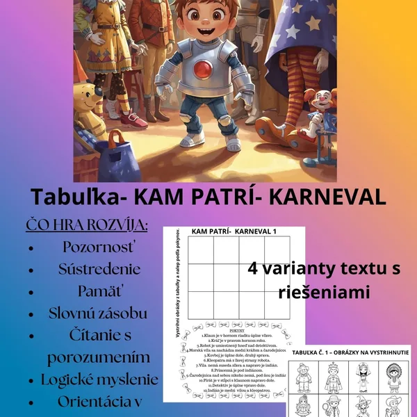 Kam, kto patrí- karneval
