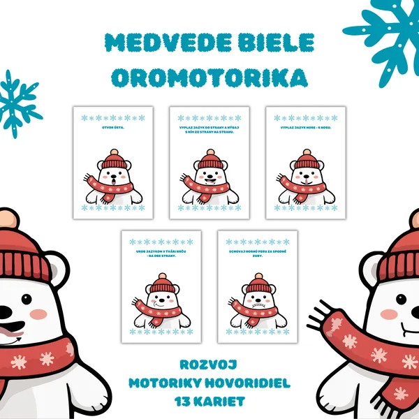 Medvede biele - brožúra - oromotorika