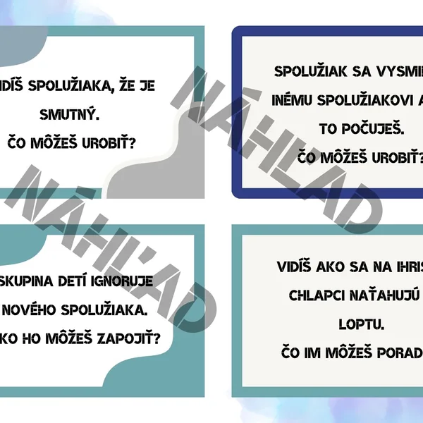 Krízové situácie medzi deťmi - "Čo môžem urobiť?" 