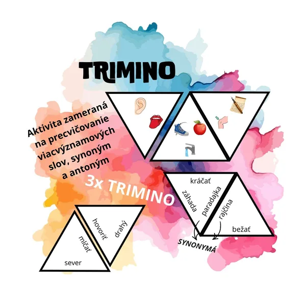 Synonymá, antonymá, viacvýznamové slová - TRIMINO