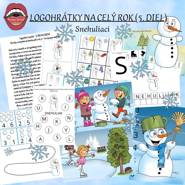 LOGOHRÁTKY NA CELÝ ROK 5. DIEL (SNEHULIACI)