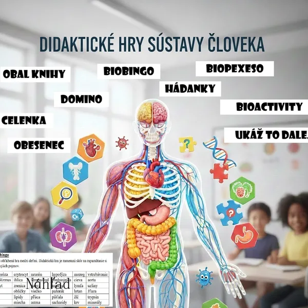 Didaktické metódy a ich návrh spracovania – reflexia - sústavy človeka - 10 didaktických hier