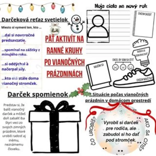 Aktivity na RANNÉ KRUHY po vianočných prázdninách