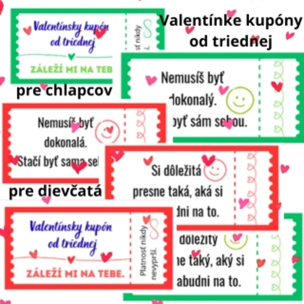 Valentín - kupón od triednej