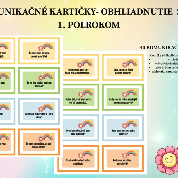 Komunikačné kartičky- Obhliadnutie sa za 1. polrokom