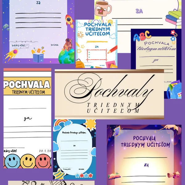Pochvala triednym učiteľom januar/polrok / uznanie, povzbudenie, polrok, ranné kruhy, hodnotenie 