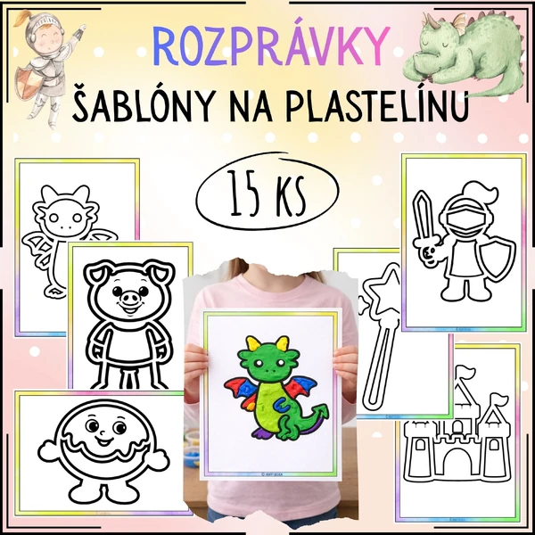 Rozprávky - Šablóny na plastelínu 
