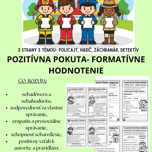 Pozitívna pokuta- Formatívne hodnotenie
