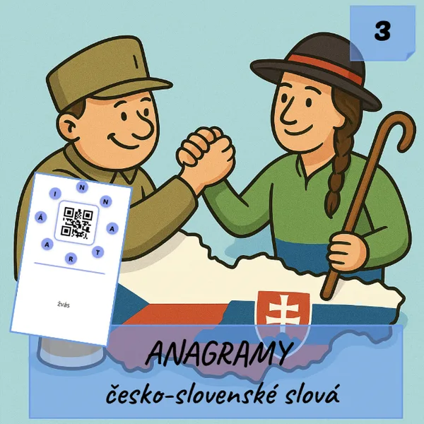 Anagramy – česko-slovenské slová (3. diel)