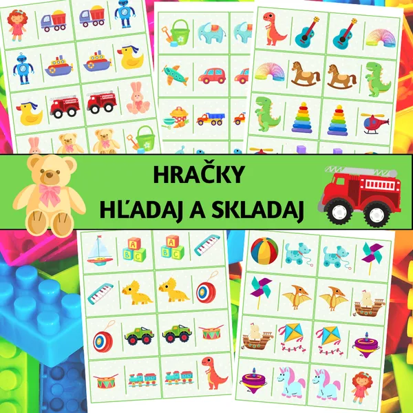 Hračky: hľadaj a skladaj