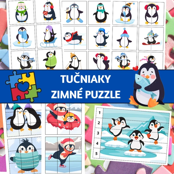 Tučniaky: zimné puzzle