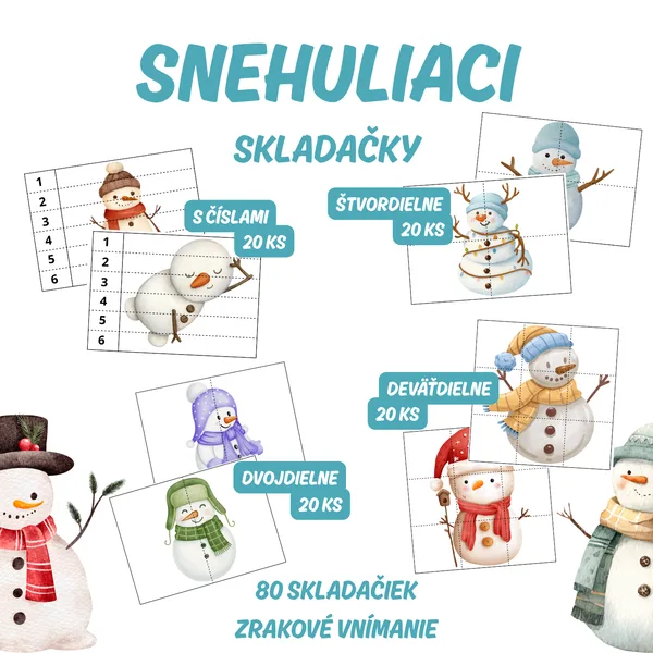 SNEHULIACI - skladačky