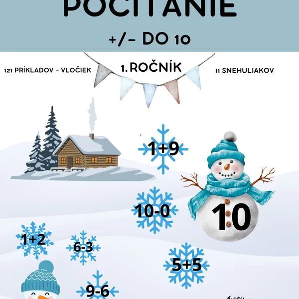 Snehuliacke počítanie do 10