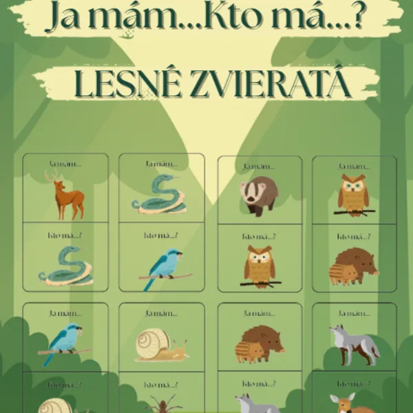 Ja mám, kto má ? - Lesné zvieratá