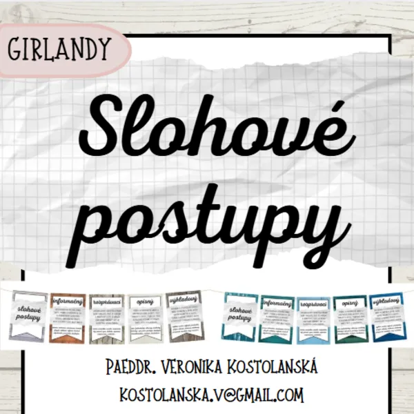 SLOHOVÉ POSTUPY- girlandy