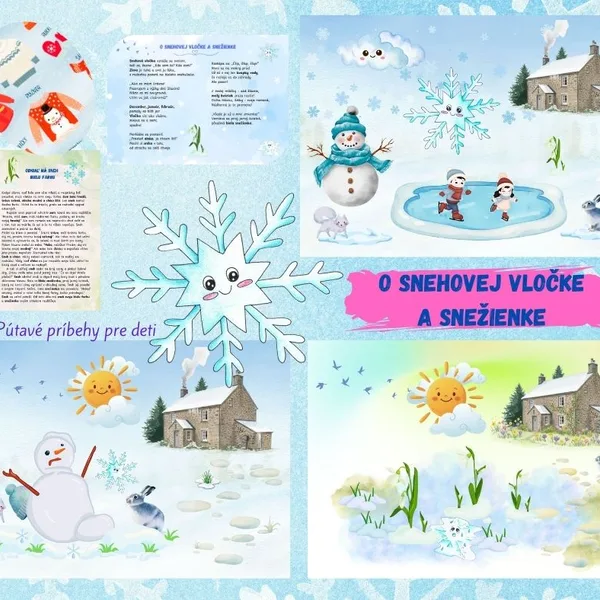 O snehovej vločke a snežienke