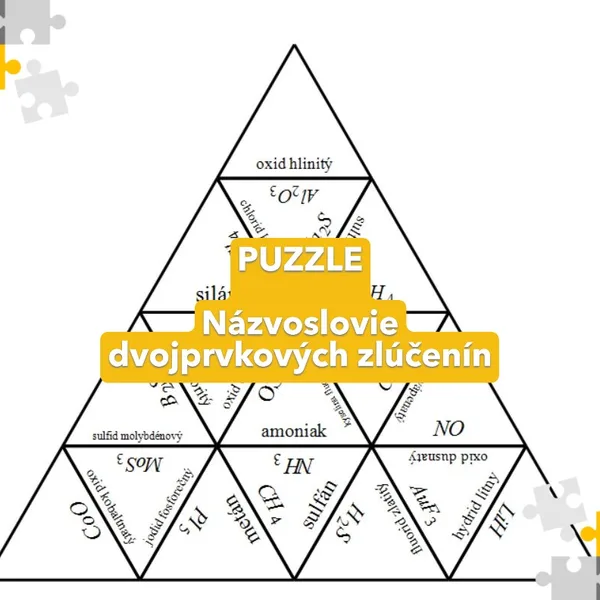 Puzzle - Názvoslovie dvojprvkových zlúčenín