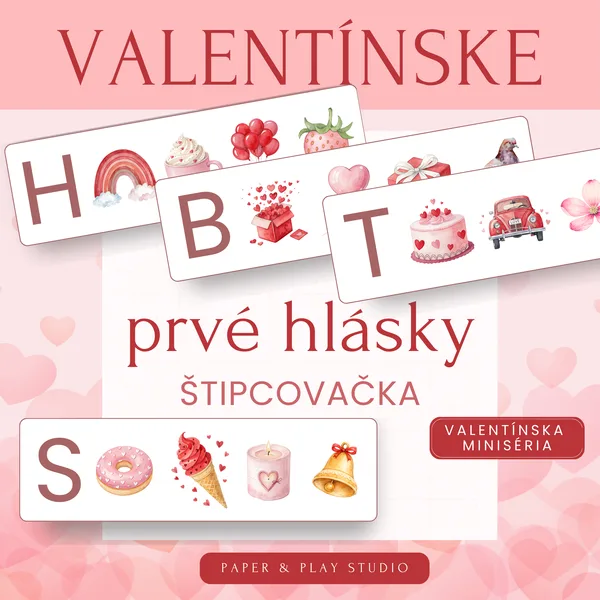 Valentínske prvé hlásky - štipcovačka