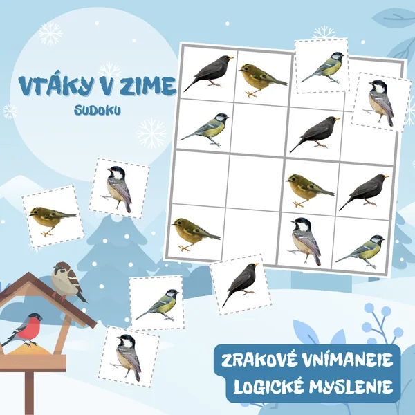 VTÁKY V ZIME - sudoku