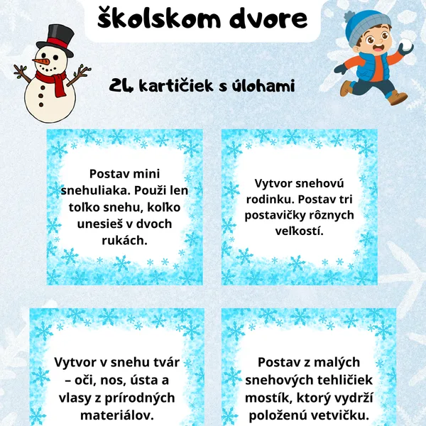 Zimné hry a výzvy na snehu