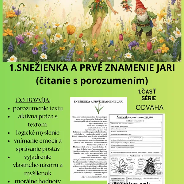 1. Snežienka- čítanie s porozumením